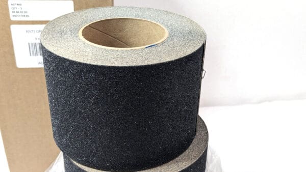 3 ROLLS Black Grit Anti-Slip Tape Rolls 4" X 60Ft AGT460