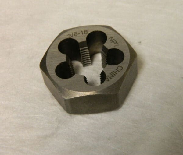 Interstate 2pk 1/2-14 NPT x 1-5/8" Hex Carbon Steel Hex Pipe Die 365-0021