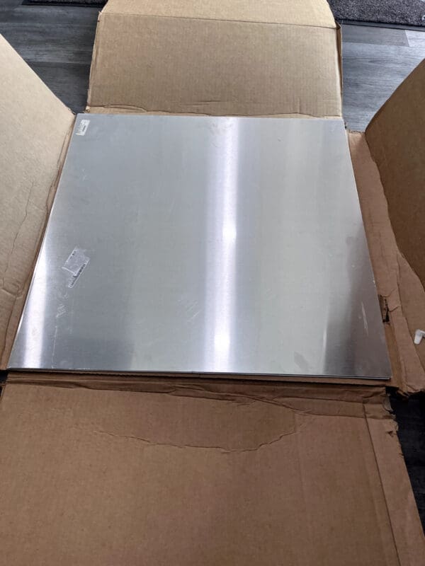 Aluminum Sheet: 24" Long, 24" Wide, 0.063" Thick, Alloy 3003-H14 QTY 2 per sale