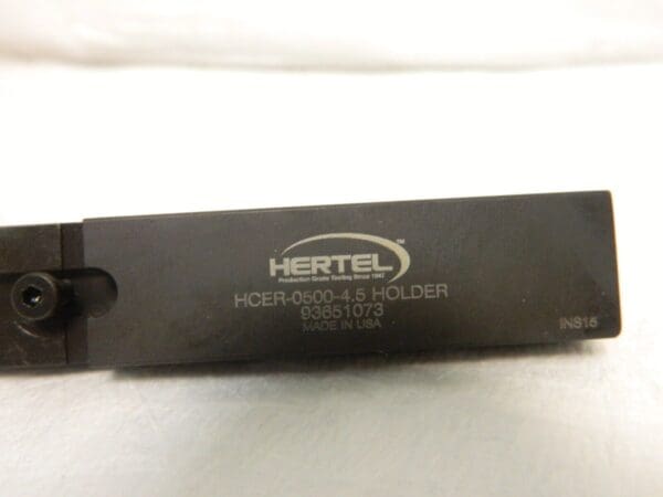 Hertel 0.531″ Max Depth, Right Hand Indexable Cutoff Toolholder HCER-0500-4.5