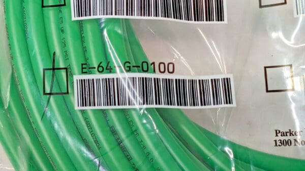 Parker Green Polyethylene Tubing 3/8" X .062 Wall 125PSI QTY 100 Ft E-64-G-0100