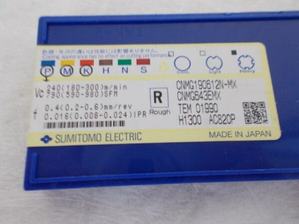 Sumitomo CNMG643EMX AC820P Carbide Turning Insert Box of 6 19RJANJ