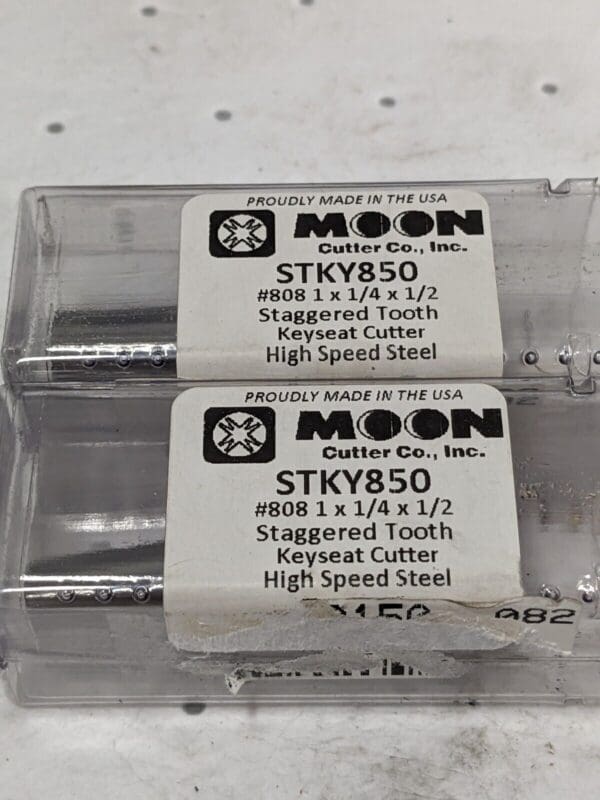 Moon Woodruff Keyseat Cutter 1" X 1/4" X 1/2" Qty 2 STKY850