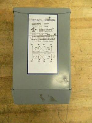 Hevi-Duty 1 Phase 240-480 Volt Input 120/240 Output General Transformer HS1F1BS