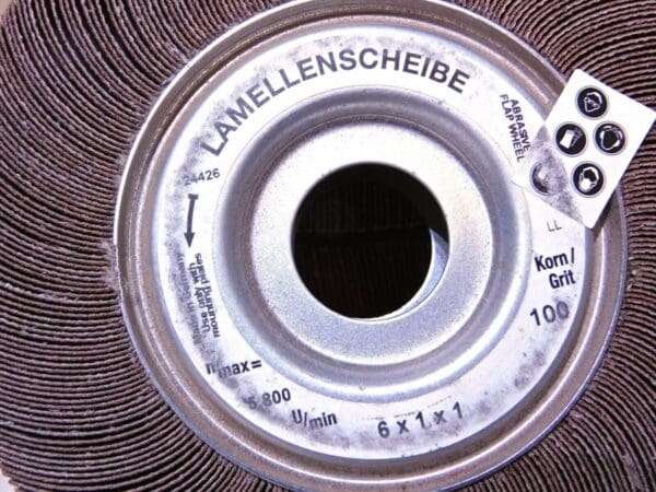 Lamellenscheibe Abrasive Flap Wheel 100G 6"x1"x1" Aluminum Oxide Qty 5 24426