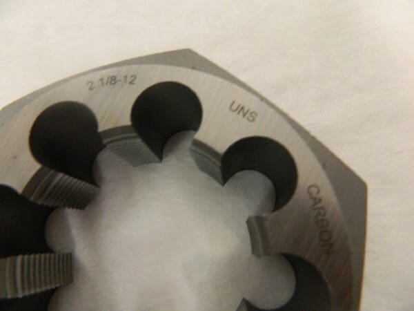 Interstate 2-1/8 - 12 Carbon Steal Hex Rethreading Die 79770731