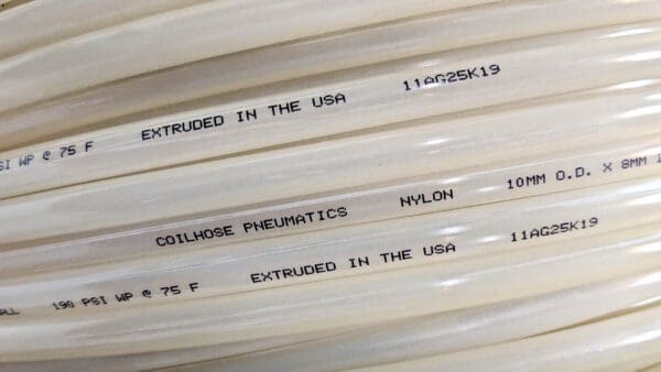 Coilhose Pneumatics Nylon Tubing Natural 10mm X 8mm X 430 Feet NC1010-500N