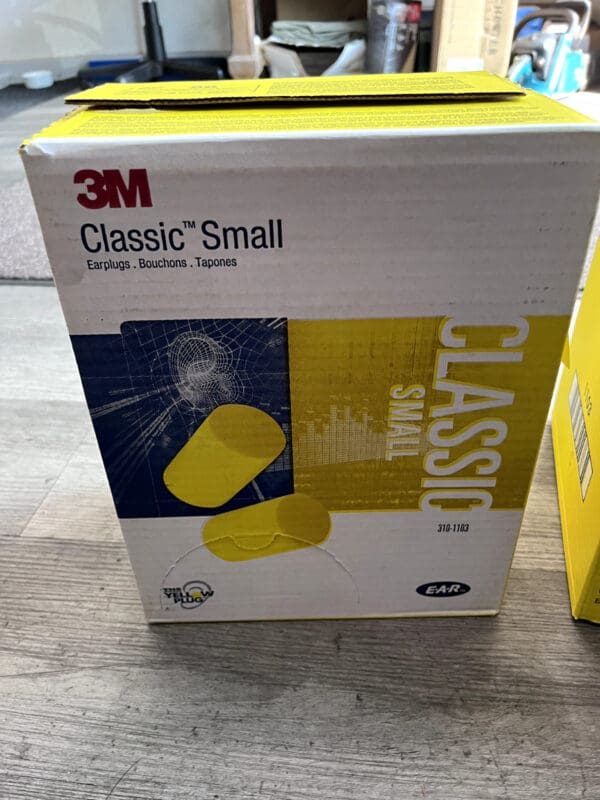 3M Earplugs: 29 dB Foam Barrel Uncorded Yellow, individual 200 Pairs Reusable