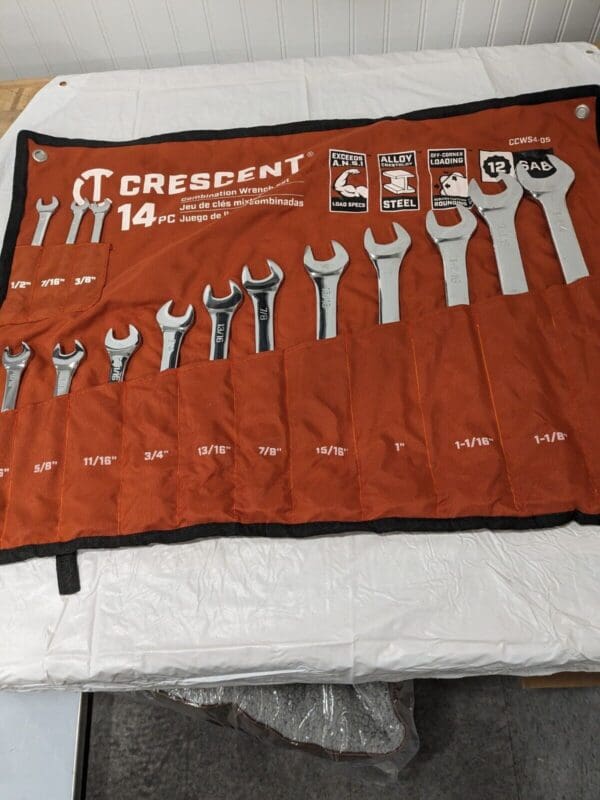 CRESCENT Combination Wrench Set: 14 Pc, 3/8" - 1-1/4" CCWS4-05