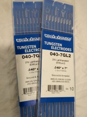 PRO-SOURCE TIG Welding Rod 2packs: 7" OAL, 0.04" Dia 040-7GL2