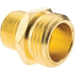 Garden Hose Adapter 10pcs: Male Hose to Male Pipe, 3/4 x 1/2", Brass 12326