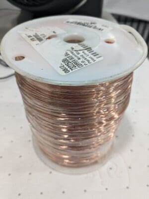 Copper Bus Bar Wire 18 Gage, 0.0403" Diameter x 2,985' L, 15 LBS UAXV18