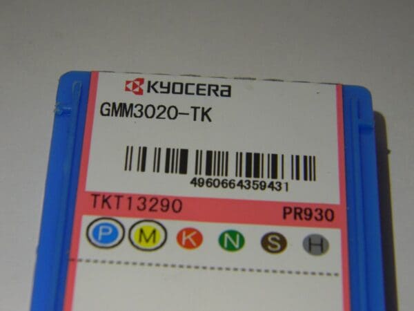 Kyocera Carbide Cut Off Inserts Box of 10 GMM320-TK Grade PR930 TKT13290