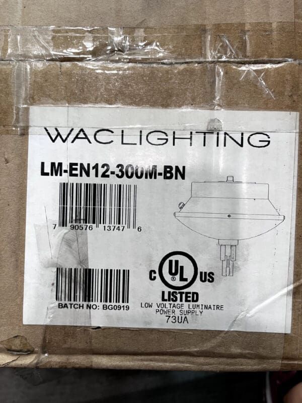 WAC Lighting Solorail 12V 300W Surface Mount Magnetic Transformer Brushed Nickle