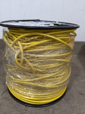 SOUTHWIRE Machine Tool Wire: 12 AWG, Yellow, Approx. 500' Long 411040502