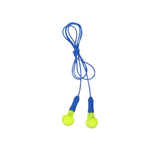 3M Earplugs 100pairs : 28 dB, Foam, Round, Push-In Stem, Corded 7000052745