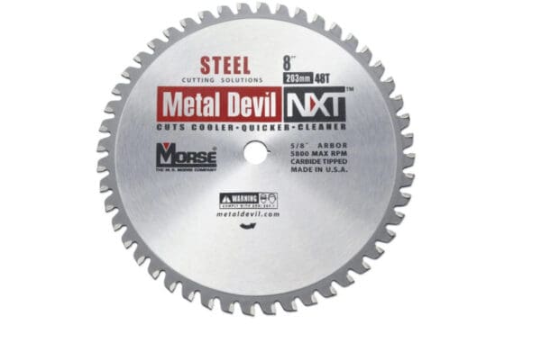 MK Morse x Metal Devil NXT 8 in. 48T Metal Cutting Blade, New CSM848NSC