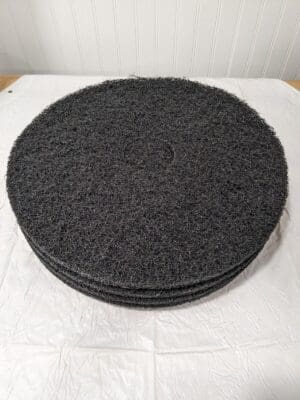 PRO-SOURCE 17" Heavy Duty Black Floor Stripping Pad: Coarse Qty 5 PS-400117