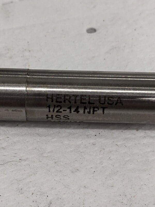 HERTEL Extension Pipe Tap: 1/2-14 NPT, 4 Flutes, Bottoming Chamfer 87150538