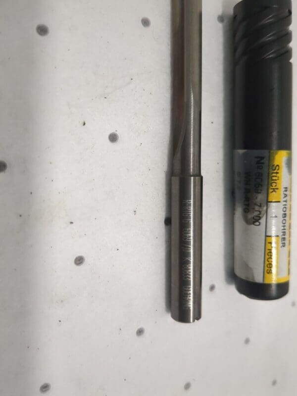 GUHRING Straight-Flute Drill Bit: 7.00 mm Dia, 130 deg pt Carbide 9060690070000