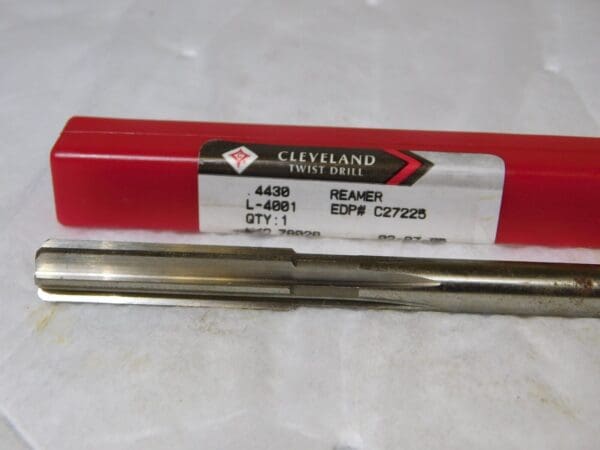 Cleveland HSS Chucking Reamer 0.4430” Dia 6Fl 1.75” Flute Lgth 7” OAL C27225