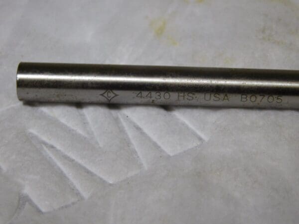 Cleveland HSS Chucking Reamer 0.4430” Dia 6Fl 1.75” Flute Lgth 7” OAL C27225