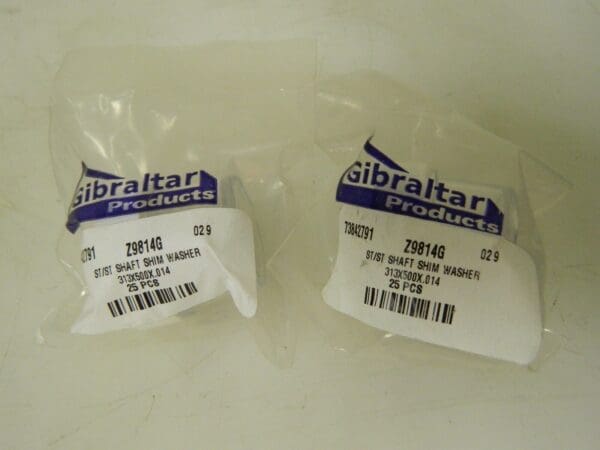 Gibraltar Round Shims 50Pk 0.014" Thick 0.313-0.318" In 0.495-0.505" OD 73842791