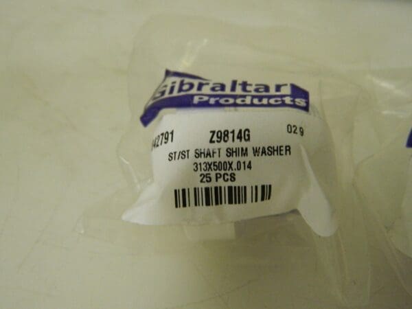 Gibraltar Round Shims 50Pk 0.014" Thick 0.313-0.318" In 0.495-0.505" OD 73842791