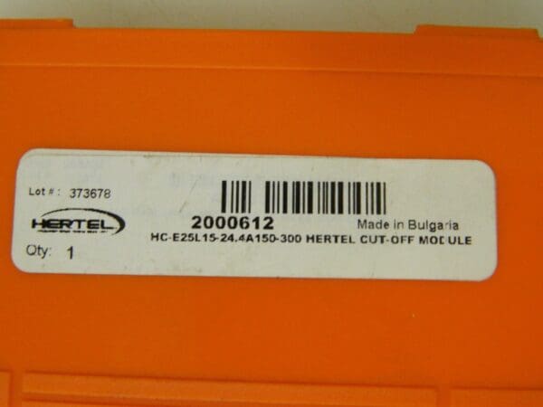 Hertel Cut-Off Module Left Hand HC-E25L15-24.4A150-300 2000612