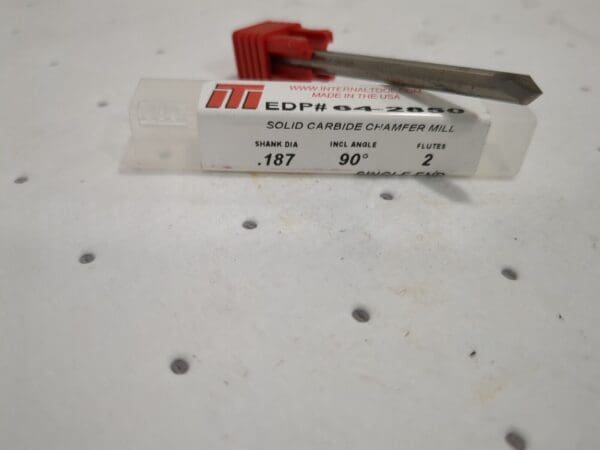 INTERNAL TOOL Chamfer Mill: 3/16" Dia carbide Single End 2fl 64-2850-C