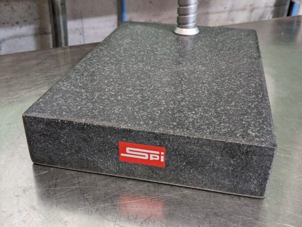 SPI Adjustable Comparator Gage Stand 12" x 8" x 2" Granite Base 54-253-0