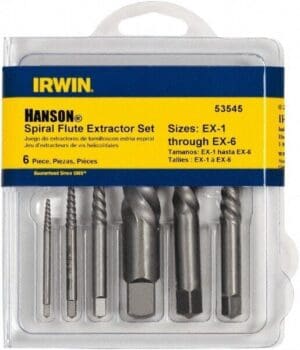 IRWIN 6pc Bolt & Screw Extractor Set 53545