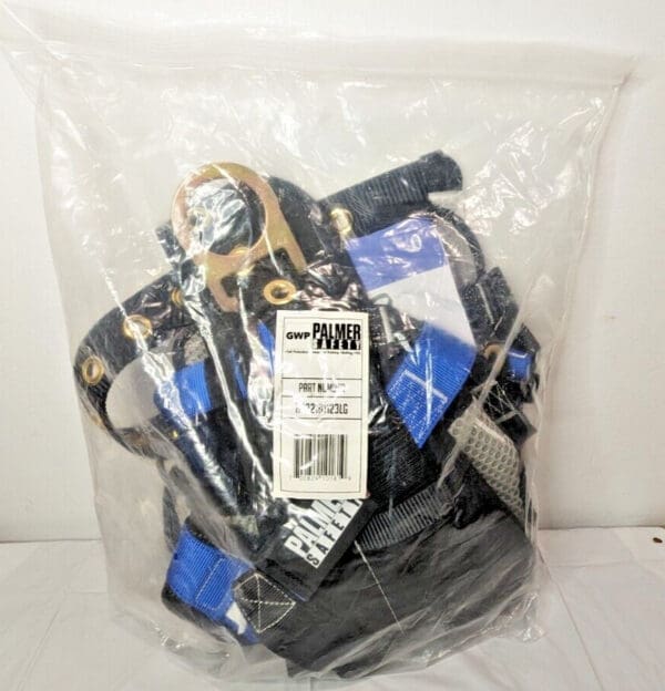 GWP Palmer Safety Blue Full Body Harness 5 Point Adjustment LARGE H222101123LG