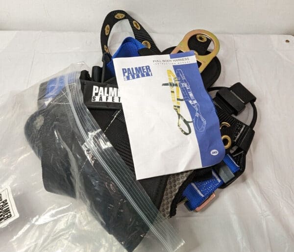 GWP Palmer Safety Blue Full Body Harness 5 Point Adjustment LARGE H222101123LG