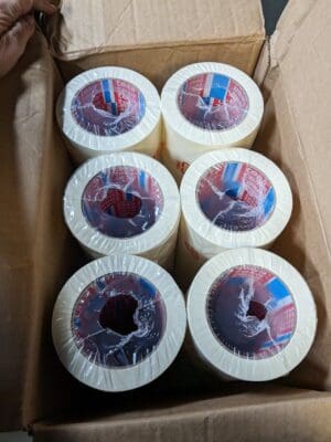 TESA TAPE Masking Tape: 75 mm x 50 m, Beige Qty 24 04325-00019-00