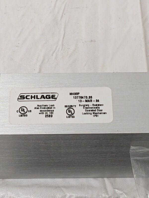 Schlage 12/12V Electromagnetic Lock MISSING SOME HARDWARE M490P