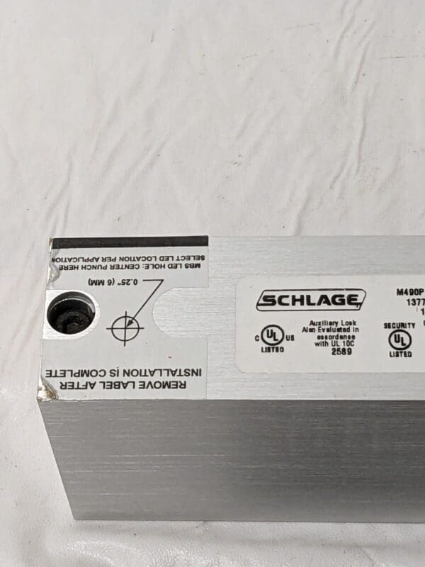 Schlage 12/12V Electromagnetic Lock MISSING SOME HARDWARE M490P