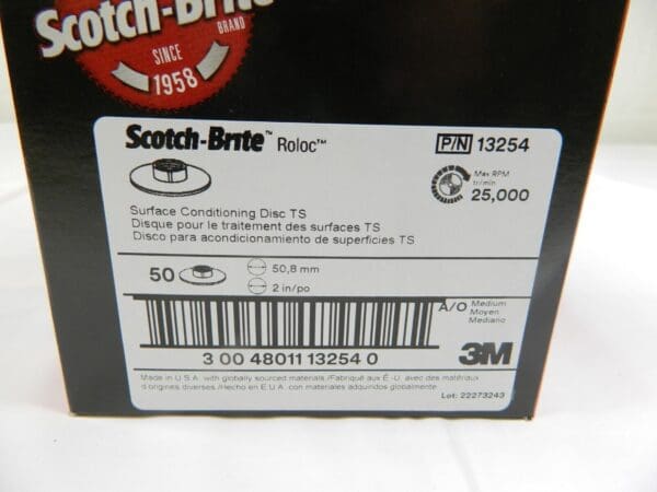 3M Quick-Change Disc Roloc TS, 2″ Disc Dia, AO, Non-Woven Qty. 50 7000120667