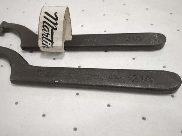 MARTIN TOOLS 2pk of 2-1/4" Capacity, Pin Spanner Wrenches 457