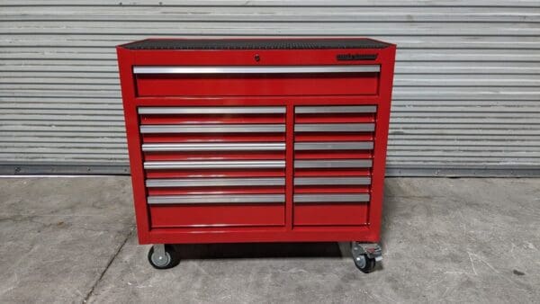 Pro Source Tool Box Roller Cabinet 13 Drawer 42" x 18" x 39" Steel Red