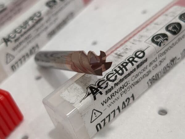 ACCUPRO Square End Mills 10ct 13/64"Dia 5/8"LOC 4 Fl solid Carbide 12182440