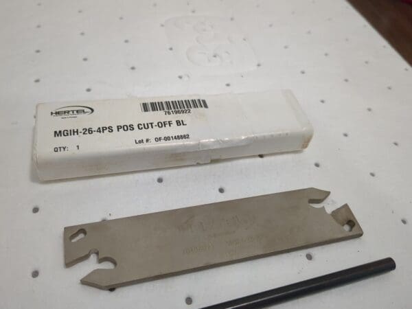 HERTEL MGIH Single End Right Hand Indexable Cutoff Blade 213007200