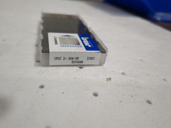 ISCAR Turning Insert 10ct : CPGT 2-.004-SM IC907, Carbide 5510088