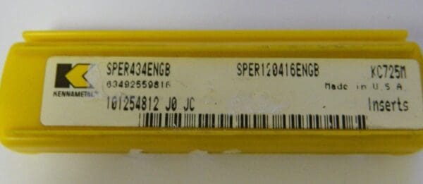 Kennametal Sper120416engb Sper434engb Kc725m Carbide Inserts , Qty. 5