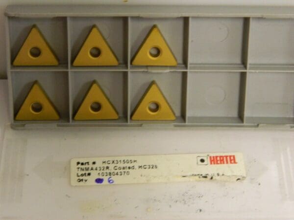 Hertel Carbide Inserts TNMA432R Grade HC325 Qty. 10 #HCX31505