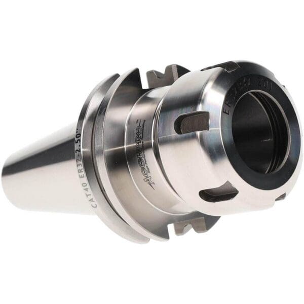 ACCUPRO Collet Chuck: 0.078 to 0.787" Capacity, ER Collet, Taper Shank 775656