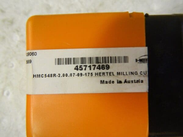 Hertel Indexable Chamfer Face Mill 2″ Cutting Dia. 45° #45717469