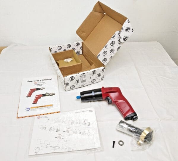 Chicago Pneumatic Pistol Grip Drill W/O KEYED CHUCK 500RPM CP1117P05 6151580240