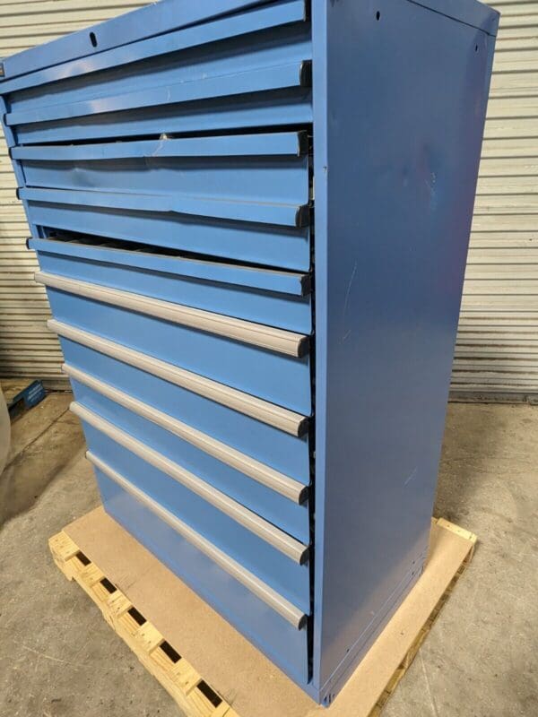 Lista Modular Storage Cabinet 10 Drawer 59 x 40 x 22 Steel Blue DAMAGE