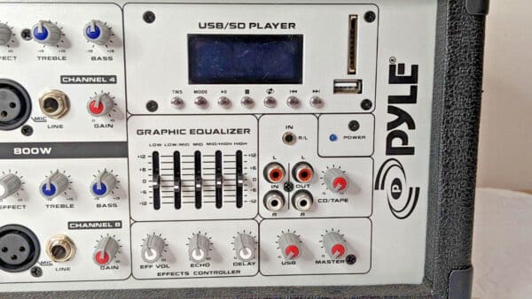 Pyle 8-Channel Powered Mixer Bluetooth Wireless Audio 800W PMX840BT PARTS/REPAIR